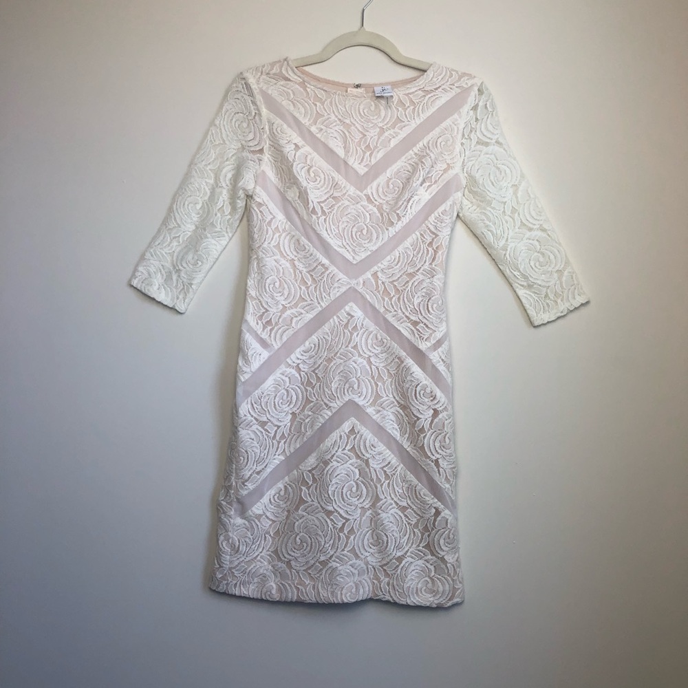 Cream lace dress